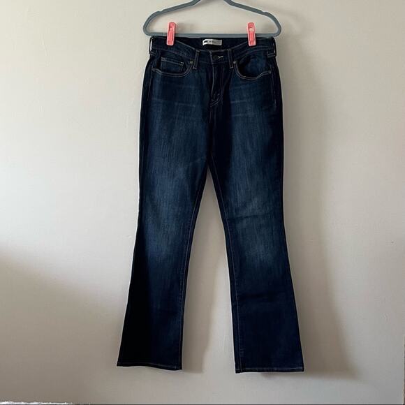 Levi’s 515 Women’s Bootcut Mid-rise Dark Wash Jeans sz 8L - Picture 1 of 10